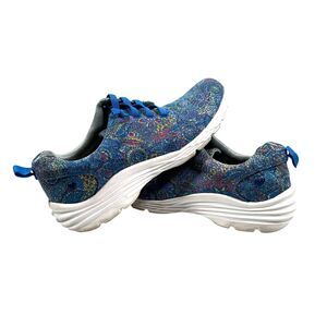 Nurse Mates Shoes 10M Colorful Floral Orthotic Slip Resistant Align Velocity